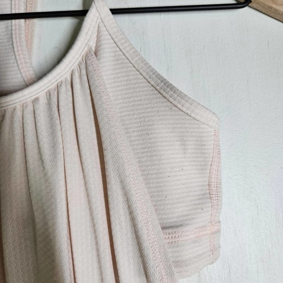 Lululemon No Limits Tank 4 Layered Shelf Bra Pretty Pink Tonka Stripe - Picture 2 of 10
